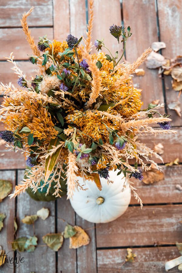 Fall floral arrangement