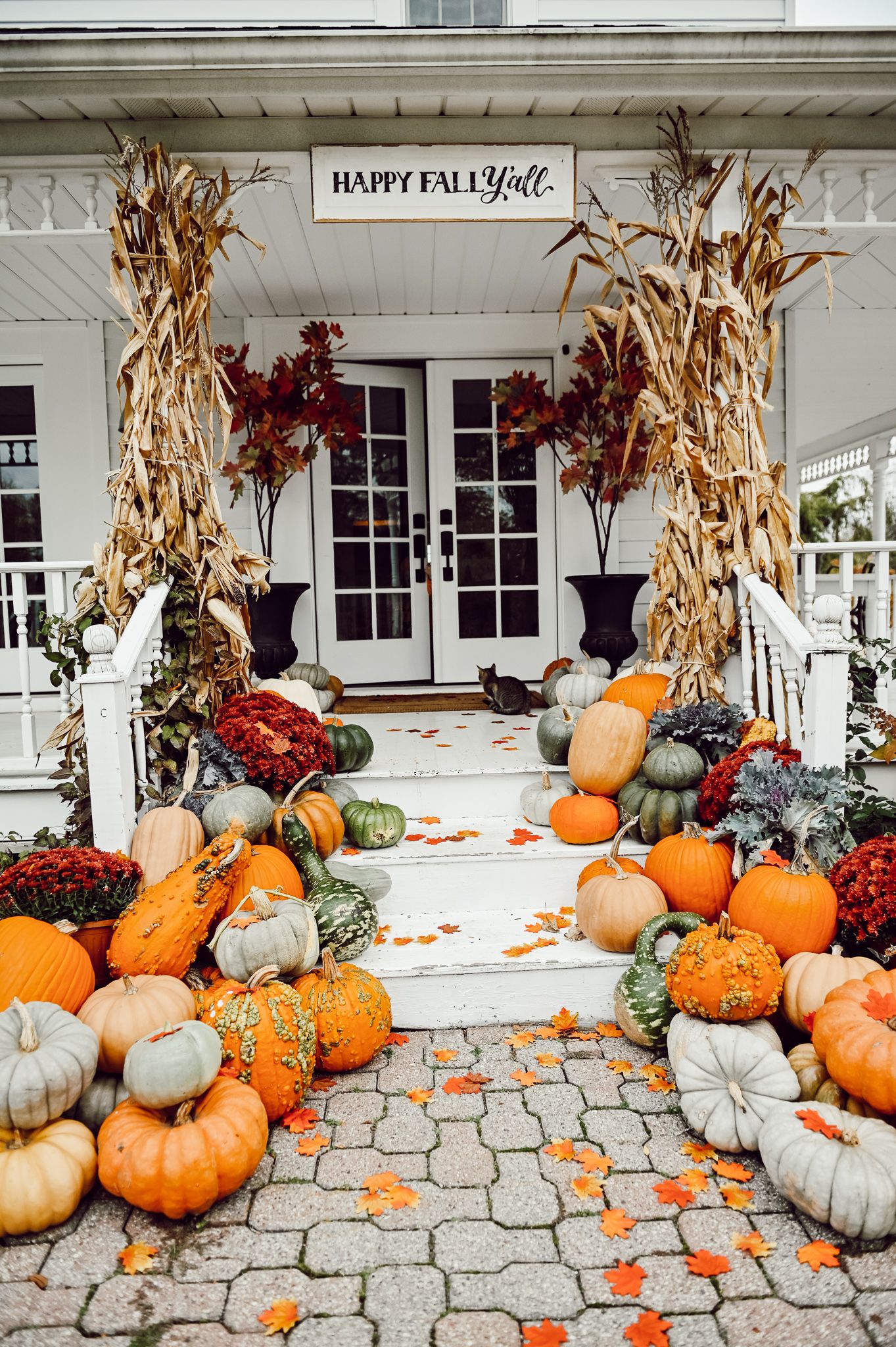 Fall porch decor