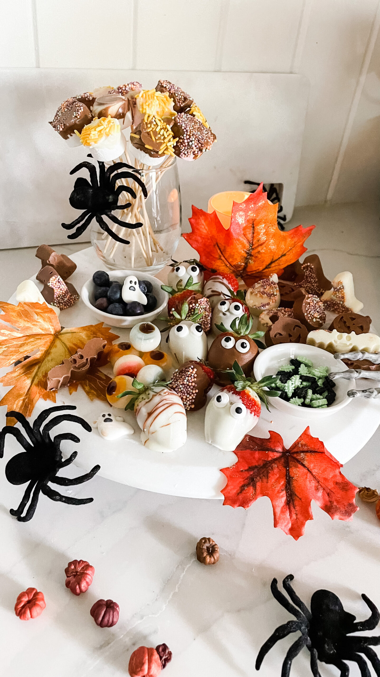 Halloween snack plate