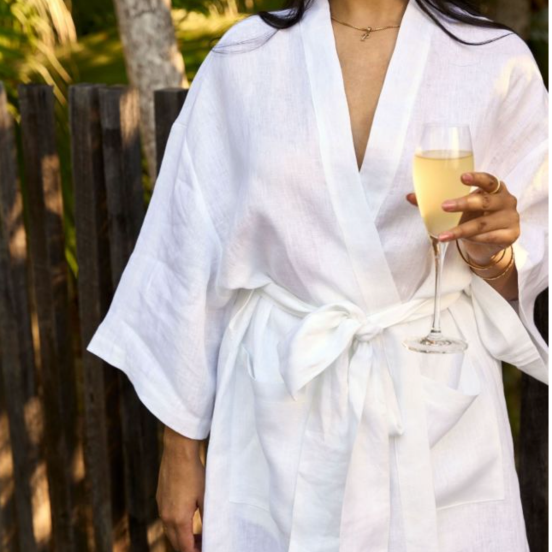 linen robe