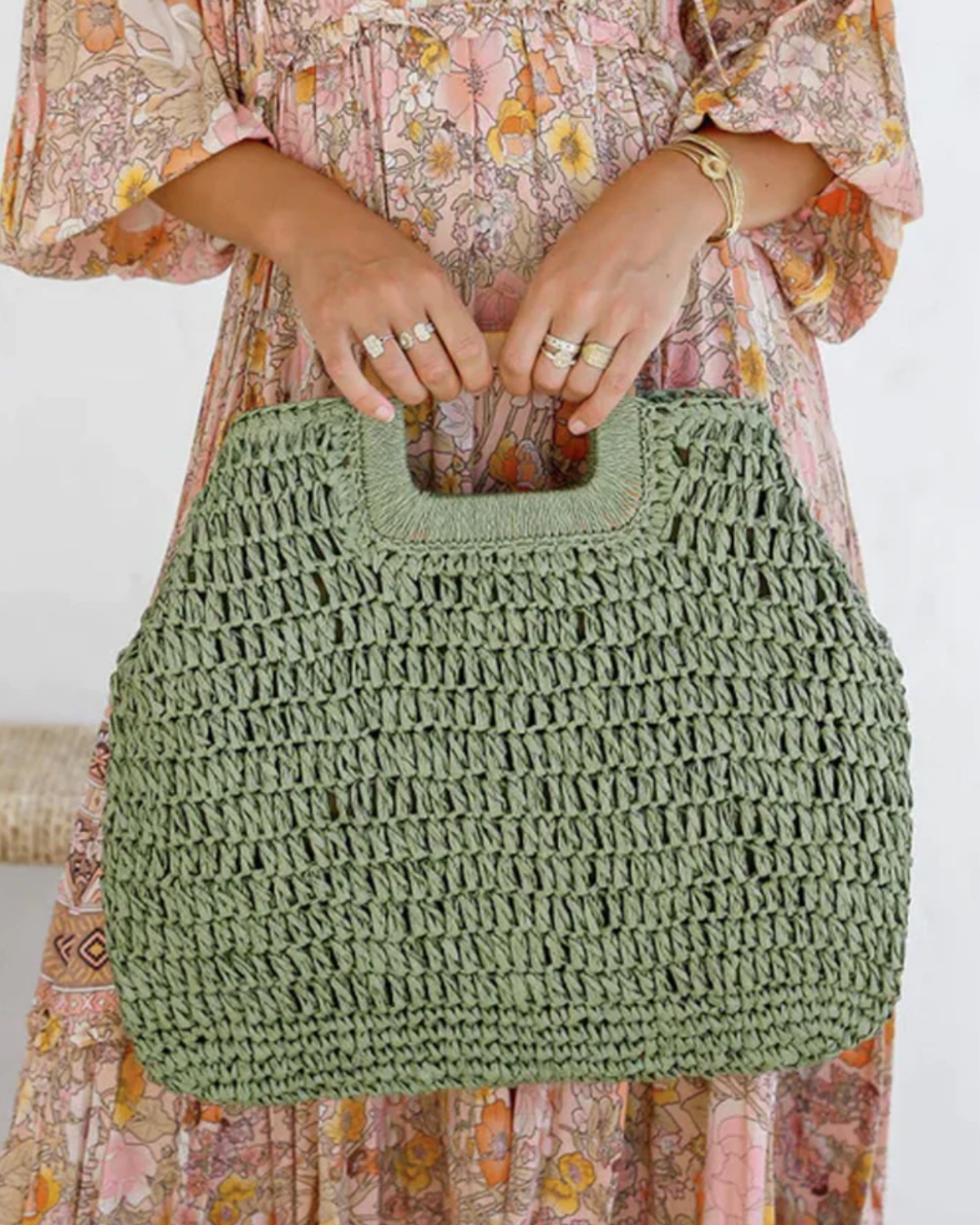 hand bag sage