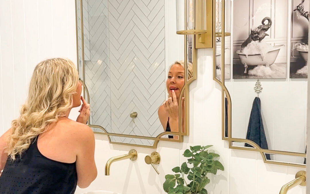 DIY Bathroom Remodel: Art Deco Meets the Hamptons